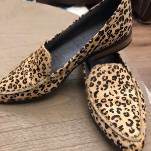 Dr. Scholl's Elegant Leopard Loafer Flat Memory Foam Comfort 8.5